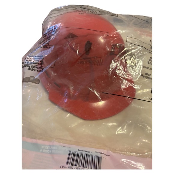 BOLT Red Type 1 Class E Front Brim Non-Vented Hard Hat NWT - Picture 9 of 13